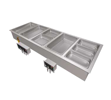 Hatco HWBI-4MA (4) Full Size Pan Stainless Steel Insulated Drop-In Modular and Ganged Heated Well - 120 Volts