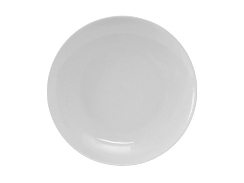 Tuxton VPA-090 9" Porcelain Porcelain White Round Plate (2 Dozen Per Case)
