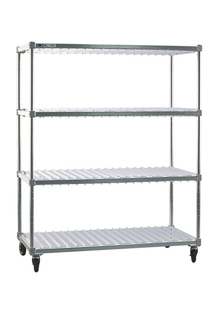 New Age 96087 28" W x 74.5" H x 59" D 3 Tiers Aluminum Tray Drying Rack