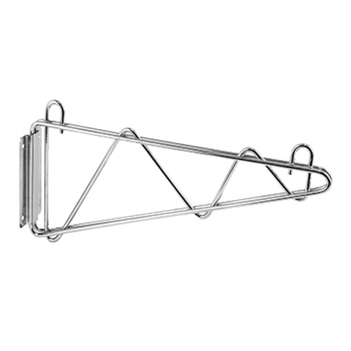 Winco VCB-18 18" Chrome Plated Wire Shelf Wall Mounting Brackets (1 Pair)