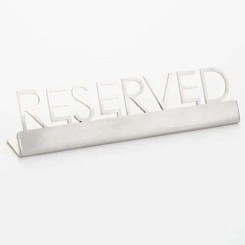 American Metalcraft SSR5 Sign "Reserved" 5"