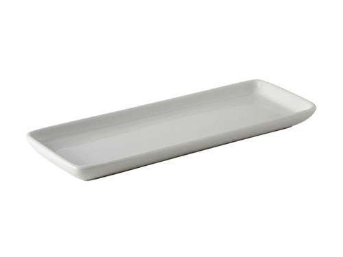 Tuxton BWZ-1341 Ceramic White Rectangular Tray (1 Dozen)