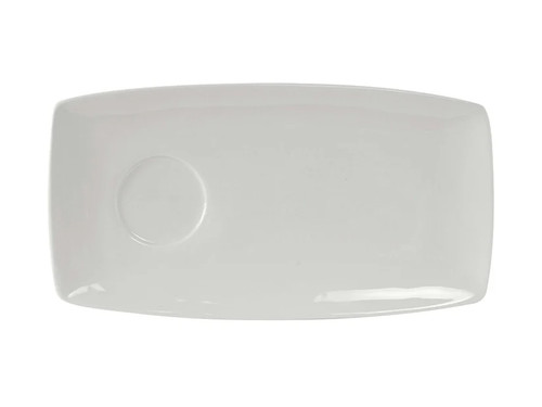 Tuxton GLP-550 Porcelain Porcelain White Rectangular Tray (1 Dozen)
