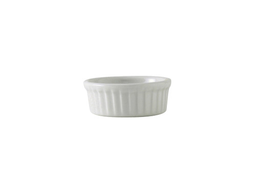 Tuxton BPX-0162 2-5/8" 1-1/2 Oz. Porcelain Porcelain White Round Ramekin (4 Dozen Per Case)