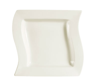CAC China SOH-125 22 Oz. American White Ceramic Rectangular Soho Pasta Bowl (1 Dozen)