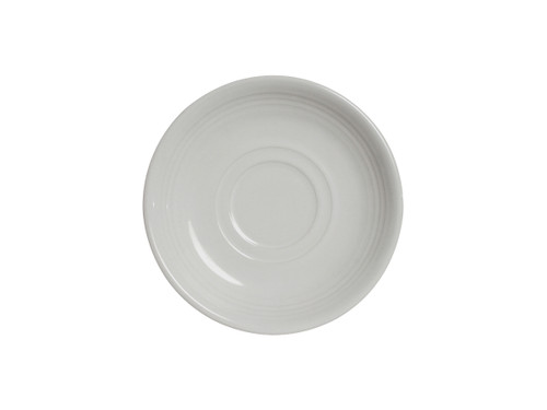 Tuxton CWE-060 6" Ceramic White Round Saucer (2 Dozen Per Case)