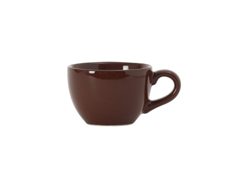 Tuxton DMF-0301 2-5/8" 3 Oz. Ceramic Mahogany Round Cappuccino Cup (2 Dozen Per Case)