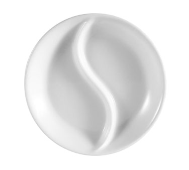 CAC China CN-D5 3.5" Dia. Super White Porcelain Round Accessories Dish (6 Dozen Per Case)