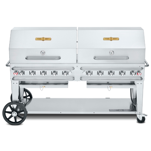 Crown Verity CV-RCB-72RDP-LP 81" Liquid Propane Series Grill - 159,000 BTU