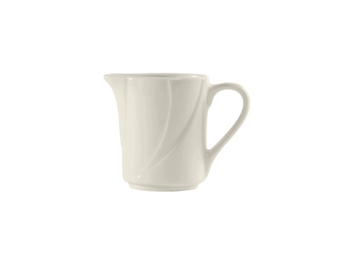 Tuxton ASU-100 5 Oz. Ceramic Pearl White Creamer (1 Dozen)