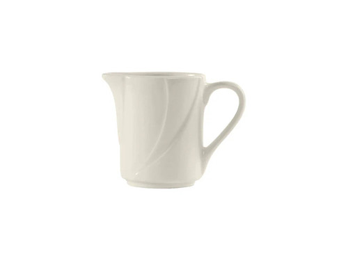 Tuxton ASU-100 5 Oz. Ceramic Pearl White Creamer (1 Dozen)