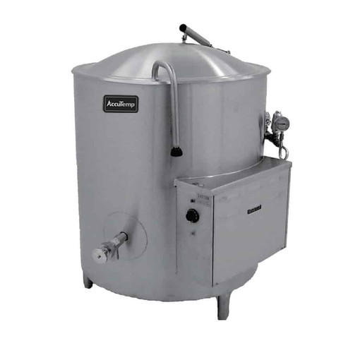 AccuTemp ALHEC-40MV-E 40 Gallon 2/3 Jacket Electric Stationary Kettle/Mixer - 208V