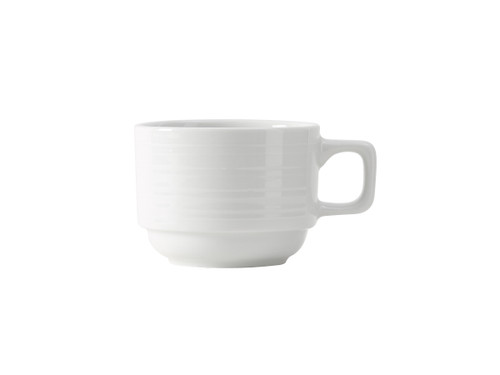 Tuxton FPF-0803 3-3/8" 8 Oz. Porcelain Round Cup (3 Dozen Per Case)