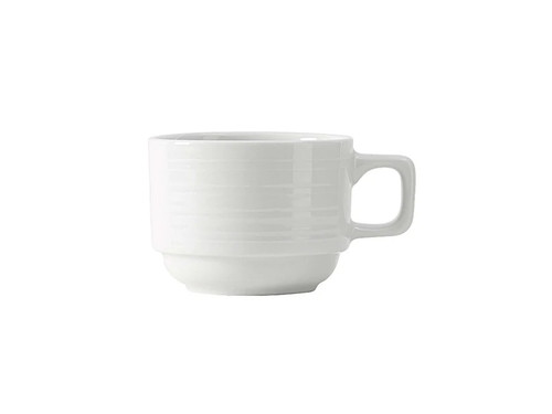 Tuxton FPF-0803 3-3/8" 8 Oz. Porcelain Round Cup (3 Dozen Per Case)