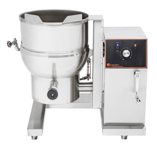 Groen DH-20C-LP 20 Gallon 2/3 Jacket Liquid Propane Tilting Kettle - 72,000 BTU