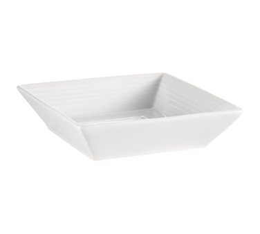 CAC China TGO-B6 15 Oz. Bone White Porcelain Square Tango Bowl (2 Dozen Per Case)