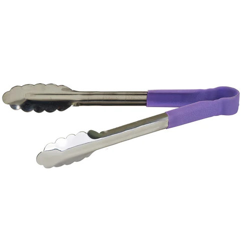 Winco UTPH-12P 12" Stainless Steel Utility Tongs