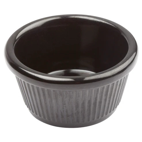 Winco RFM-3K
 3 Oz.
 Plastic
 Black
 Ramekin
 8 Dozen (Contains 1 Dozen)