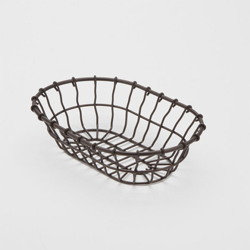 American Metalcraft WBB9 Metal Bronze Oval Wire Basket