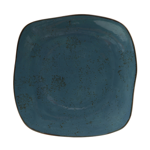 Tuxton GGE-501 Porcelain Azure Square Plate (1 Dozen)