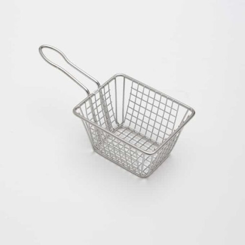 American Metalcraft MFRYBSKT Stainless Steel Rectangular Serving Fry Basket