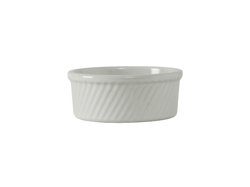 Tuxton BWX-2104 5-3/4" 21 Oz. Ceramic White Round Souffl (1 Dozen)