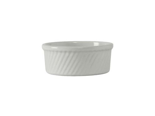 Tuxton BWX-2104 5-3/4" 21 Oz. Ceramic White Round Souffl (1 Dozen)
