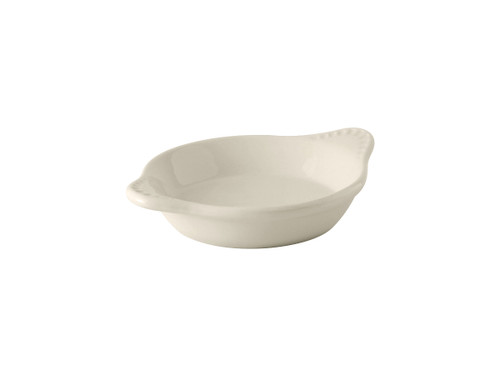Tuxton BEN-0602 6 Oz. Ceramic American White/Eggshell Round Shirred Egg (1 Dozen)