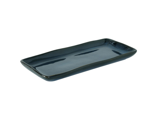 Tuxton GAN-550 Ceramic Night Sky Rectangular Tray (1 Dozen)