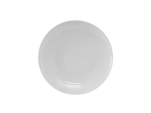 Tuxton VPA-064 6-1/2" Porcelain Porcelain White Round Plate (3 Dozen Per Case)