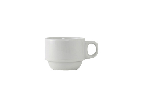 Tuxton ALF-0303 2-1/2" Porcelain Porcelain White Demitasse Cup (3 Dozen Per Case)