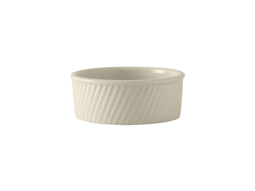 Tuxton BEX-2004 5-5/8" 18 Oz. Ceramic American White/Eggshell Round Souffl (1 Dozen)
