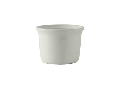 Tuxton BWS-1605 4" 16 Oz. Ceramic White Round Petite Marmite (1 Dozen)