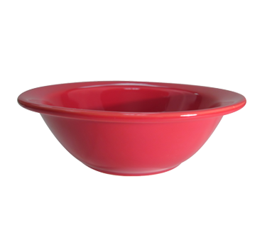 CAC China LV-10-R 13 Oz. Red Ceramic Round Las Vegas Grapefruit Bowl (3 Dozen Per Case)