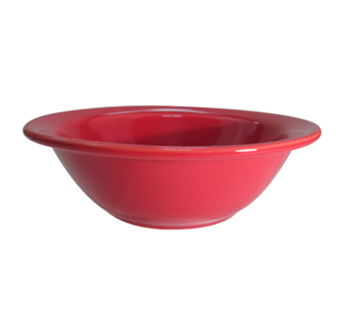 CAC China LV-10-R 13 Oz. Red Ceramic Round Las Vegas Grapefruit Bowl (3 Dozen Per Case)
