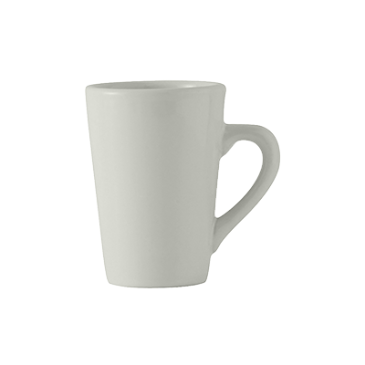 Tuxton BWM-080D 3-1/8" 8 Oz. Ceramic White Alpine Mug (2 Dozen Per Case)