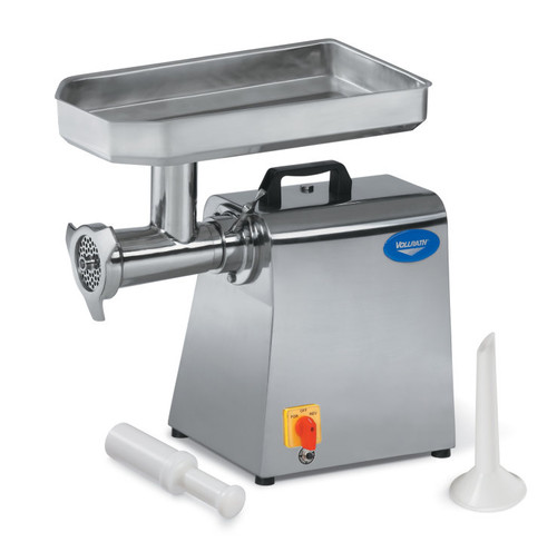 Vollrath 40744 525 Lbs. Stainless Steel Bench Style Meat Grinder with #22 Attachment Hub