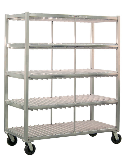 New Age 96705 28.5" W x 82" H x 58.25" D 4 Tiers Aluminum Tray Drying Rack