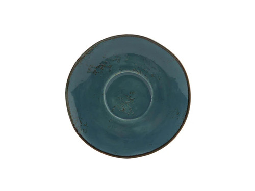 Tuxton GGE-084 6-3/8" Porcelain Azure Round Saucer (2 Dozen Per Case)