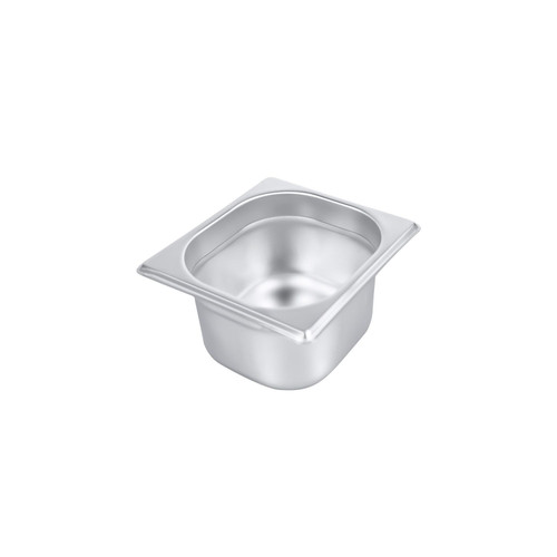 CAC China STPS-S25-4 0.17 Size 4" 25 Ga. Stainless Steel Standard Solid Steam Pan (48 Each Per Case)