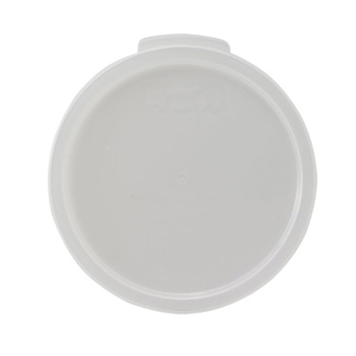 Winco PPRC-1222C 12 Qt. White Round Polypropylene Cover Only