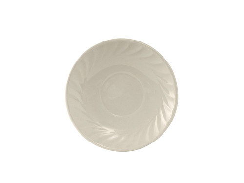 Tuxton MEE-056 5-3/4" Ceramic American White/Eggshell Round Saucer (3 Dozen Per Case)
