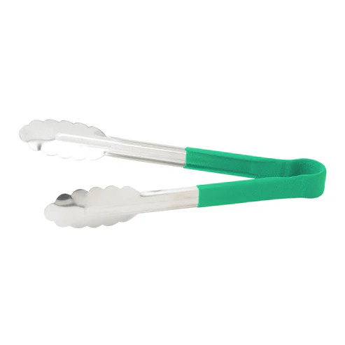 Winco UTPH-9G 9" Stainless Steel Utility Tongs