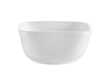 CAC China CTY-B4 6 Oz. Super White Porcelain Square CitySquare Fruit Bowl (4 Dozen Per Case)
