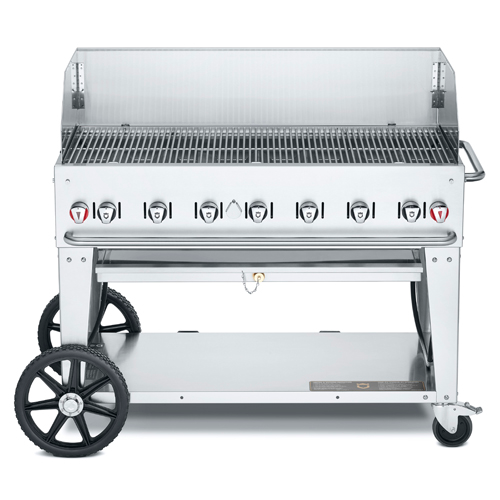 Crown Verity CV-MCB-48-SI50/100-WGP 56" Outdoor Charbroiler - 99,000 BTU