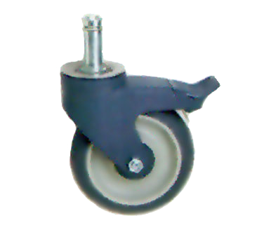 Metro 5PCBXM Polymer Stem Caster Brake 5" Dia. 1-1/4"W Face 300 Lbs. Capacity