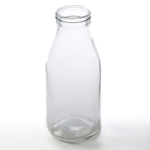 American Metalcraft GMB32 32 Oz. 3.25" Dia. x 8.25" H Glass Milk Bottle