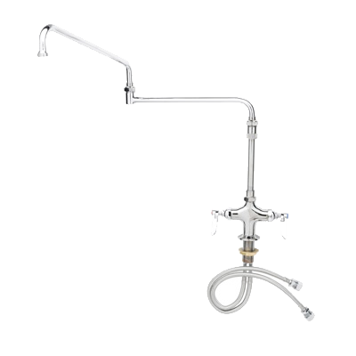 T&S Brass B-0268-02 Double Pantry Faucet deck mount 6"