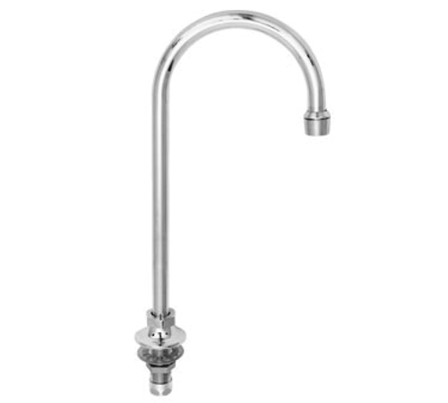 Fisher 1929 6" Gooseneck Spout Brass Faucet With Single Inlet