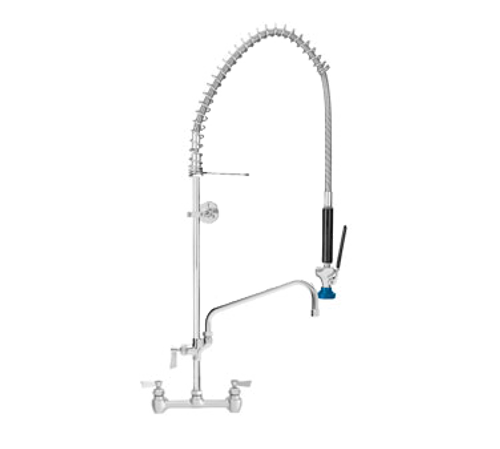 Fisher 52965 8" Backsplash Mount Add-On-Faucet With 12" Swing Spout Stainless Steel Pre-Rinse Unit